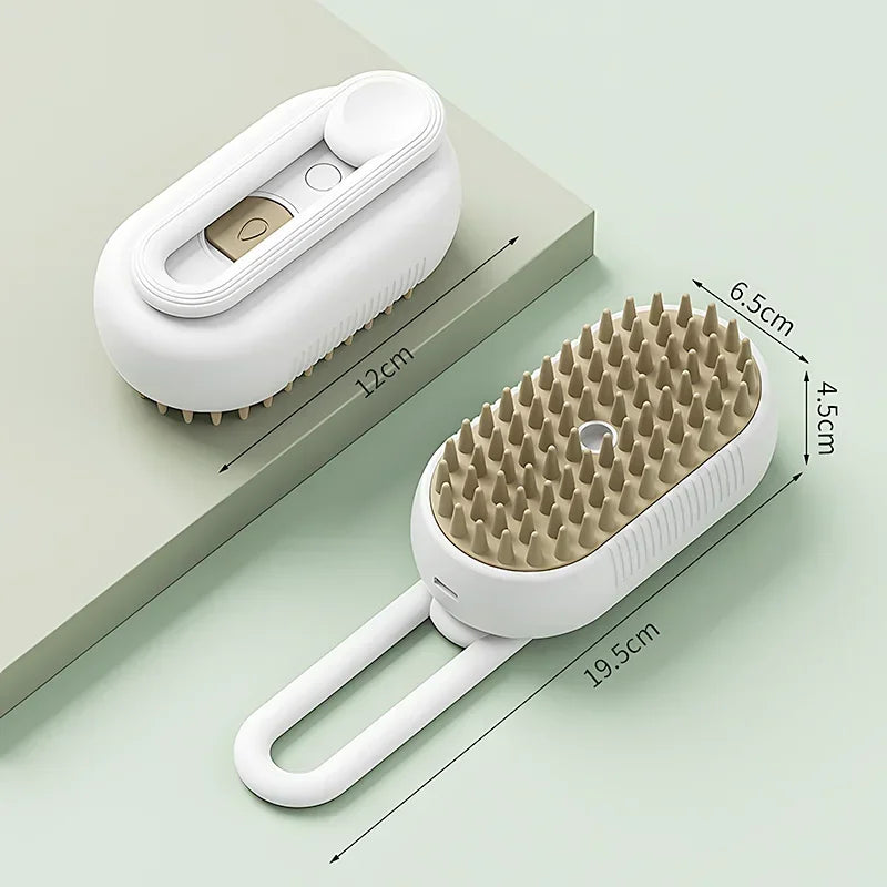 Magic Pet Grooming Brush – Steam Clean, De-Shed & Massage in One!