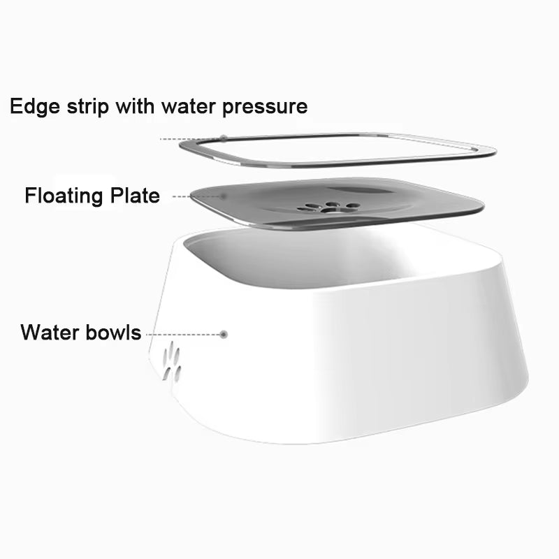 No-Spill Pet Water Bowl 💧 Floating Design for Dogs & Cats