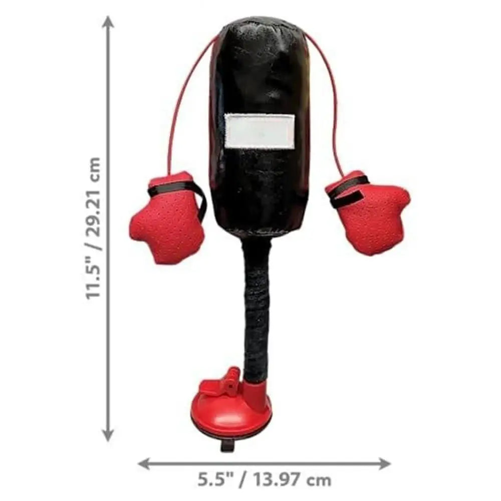 Funny Cartoon Cat Punching Bag Toy – Interactive Indoor Boxing Toy for Bored Cats | Hilarious Pet Toy for Active Indoor Kittens & Adult Cats