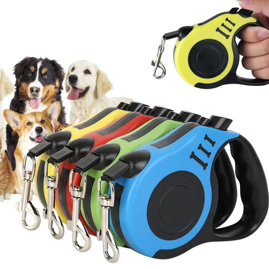 Automatic Retractable Dog Leash – Flexible 3M/5M Pet Rope for Small to Medium Dogs