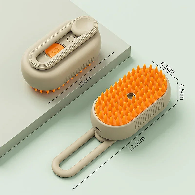 Magic Pet Grooming Brush – Steam Clean, De-Shed & Massage in One!