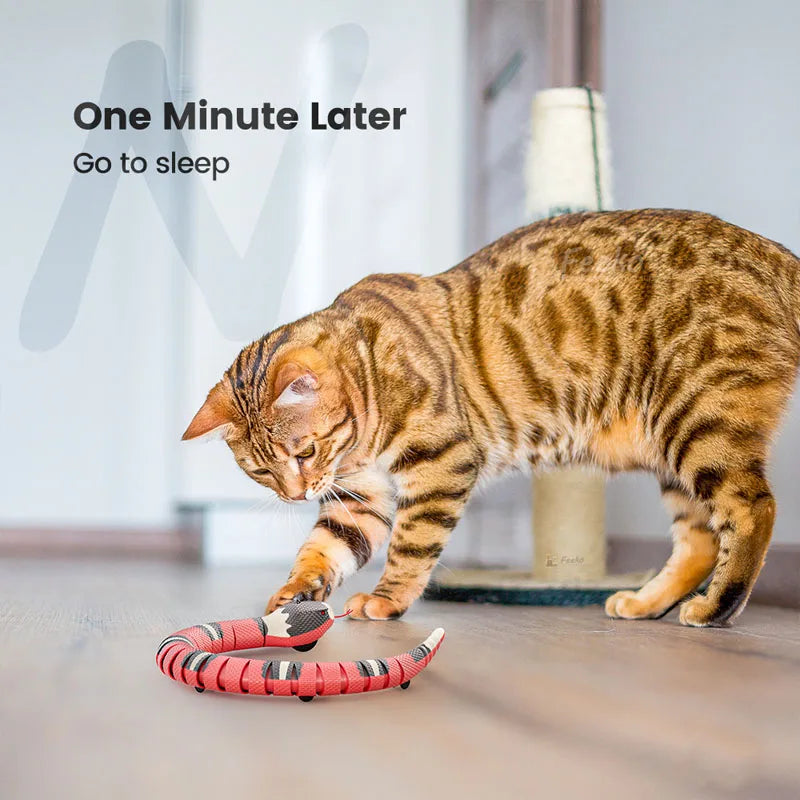 Interactive Snake Cat Toy – Smart Electric USB Charging Pet Toy for Cats & Dogs