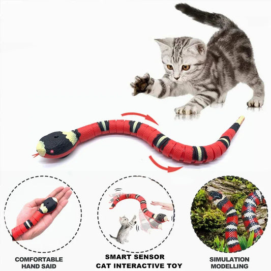 Interactive Snake Cat Toy – Smart Electric USB Charging Pet Toy for Cats & Dogs