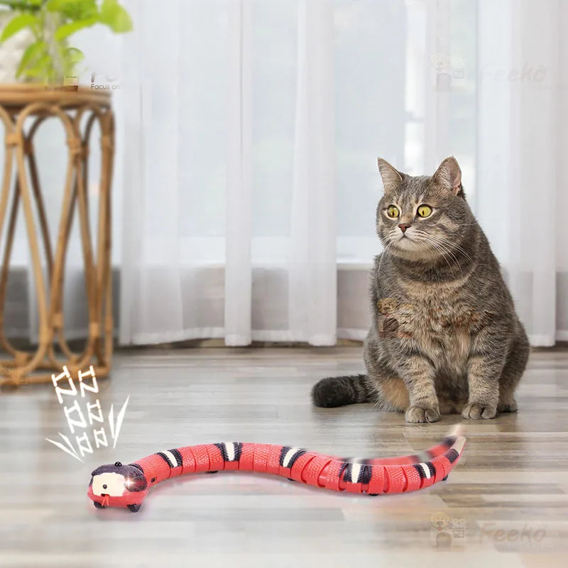 Interactive Snake Cat Toy – Smart Electric USB Charging Pet Toy for Cats & Dogs