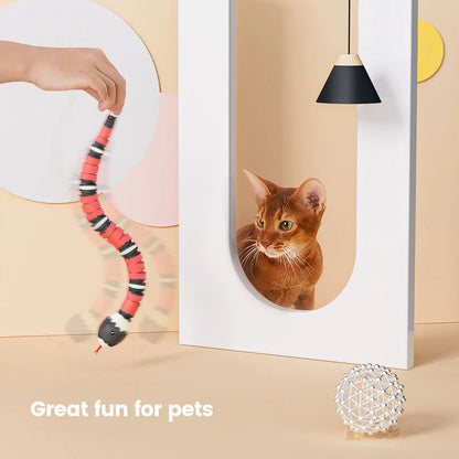 Interactive Snake Cat Toy – Smart Electric USB Charging Pet Toy for Cats & Dogs