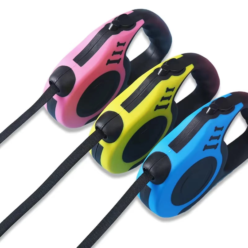 Automatic Retractable Dog Leash – Flexible 3M/5M Pet Rope for Small to Medium Dogs